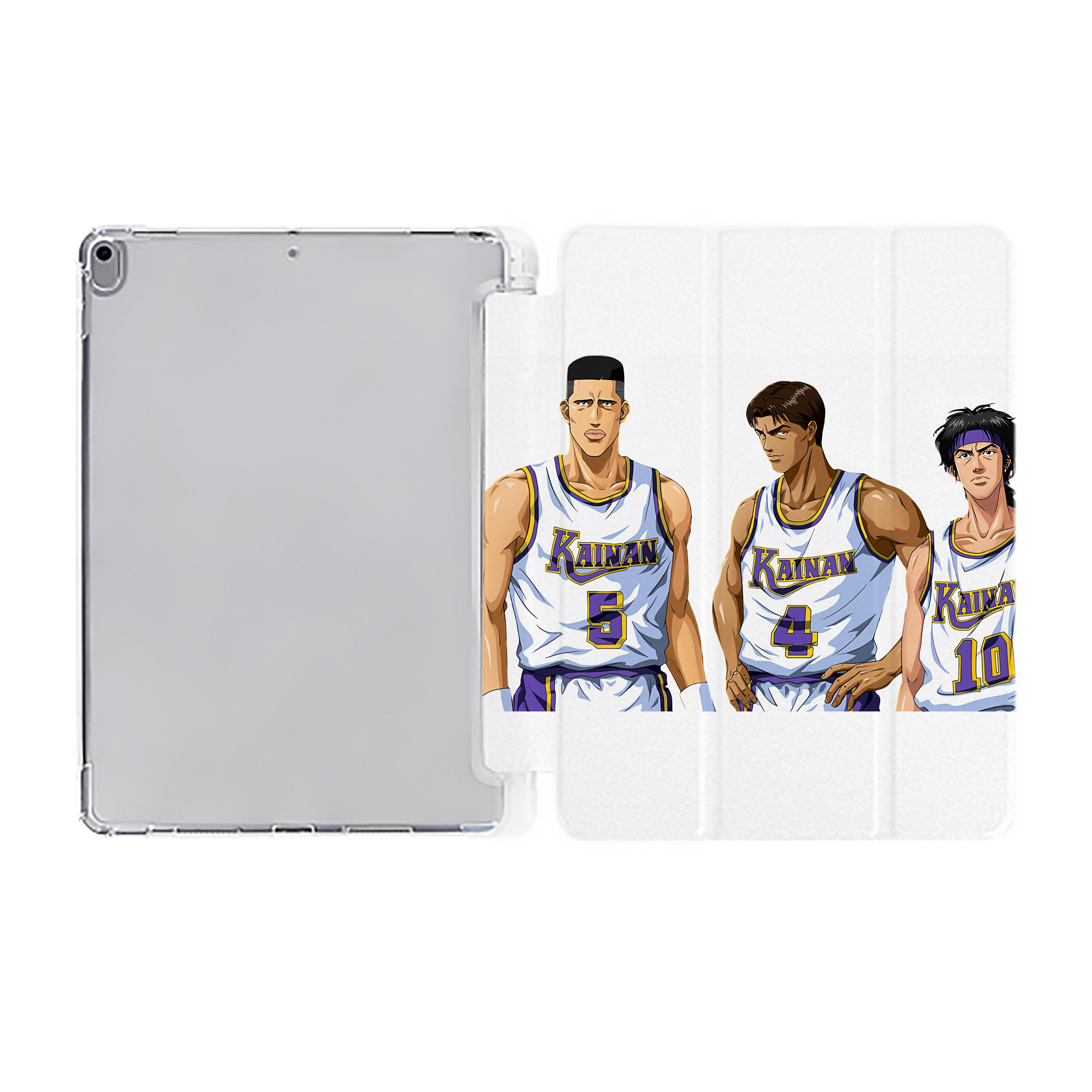 （画像用） SLAM DUNK／スラムダンク IPad ケース ペン収納付き 三つ折りスタンド PUレザー×シリコン 対応機種9.5/10.5/10.9インチ